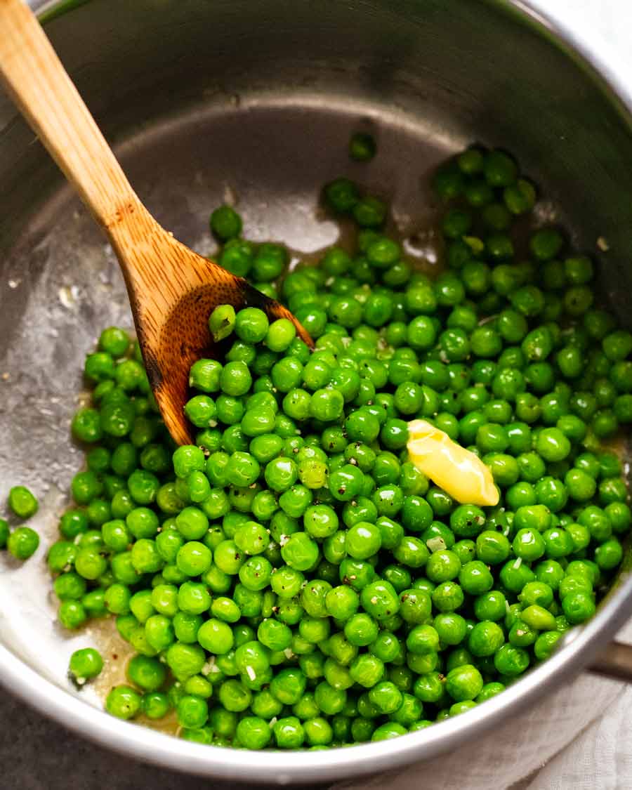 Pot of Buttered peas