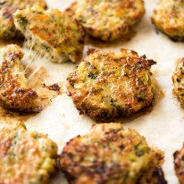 Cheesy Broccoli Chicken Mince Fritters