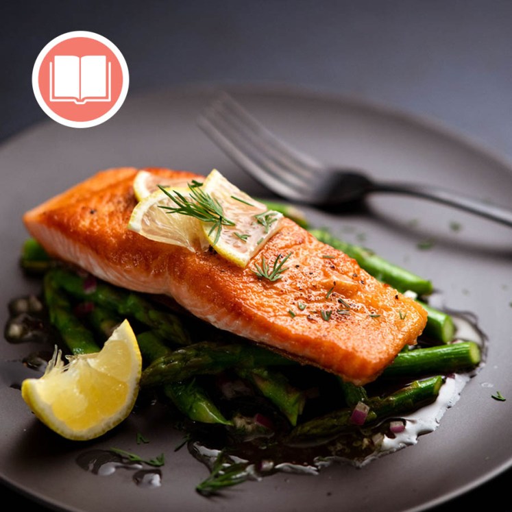 Pan seared salmon from RecipeTin Eats "Dinner" cookbook by Nagi Maehashi