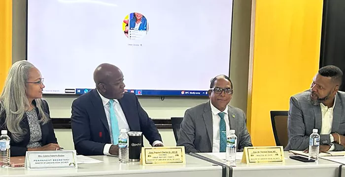 ILO Caribbean Office Director, Joni Musabayana, meets with Jamaica Labour Advisory Committee