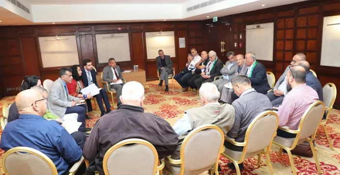 ILO delegation meeting with the Cooperative Works Agency, the General Cooperative Union, and sectoral cooperative union of the Occupied Palestinian Territory